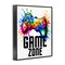 Stupell Industries Game Zone Splash Framed Giclee, design by Kim Allen